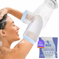 Box Commerce – Waterproof Arm Cover for Shower – PICC Line Cover Sleeve for Upper Arm (Adult) – Keeps Dressings & PICC Dry – limbo waterproof protector