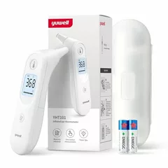 yuwell Ear Thermometer for Kids and Adult| Medical Graded, Digital Infrared Thermometer | Ideal for Home Use, High Temperature Reminder Large Display, 7 Reading Storage (YHT101)
