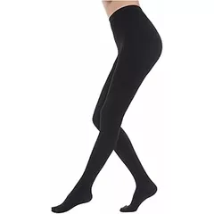 20-30 mmHg Medical Compression Tights for Women Men Long Class II with Closed Toe Graduated Compression Lipedema Support Stockings for Pregnancy Varicose Veins Edema, black, S
