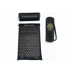 Acupressure Mat & Pillow Set, Spike Acupuncture Massage Mat with Acupressure Rings for Relieving Back Acupuncture Mat, Neck and Back Pain, Relieving Muscle Tension & Stress with Acupuncture Needles