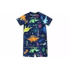 PythJooh Baby Boy Swimsuit Zipper Rash Guard One Piece Beach Swimwear Shark Print Shorts Swimming Outfits 0-5Years