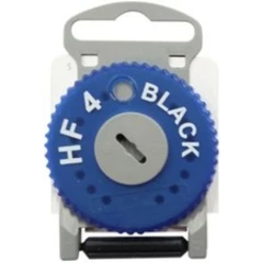5 x audio service HF4: black cerumen filter left blue 16 blister