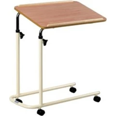 Performance Health Overbed Table With Castors Adjustable Height and Angle Port