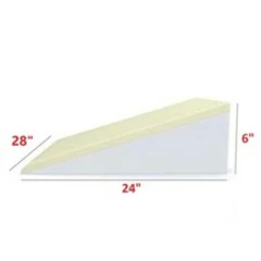 XL Bed Wedge Pillow Acid Reflux MEMORY Foam Pillow 11 Degree 24 x 28 x 6 Inch