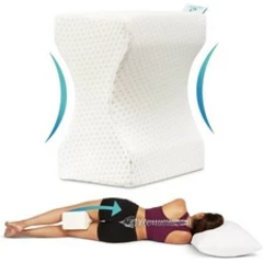 Orthopedic Knee Pillow Memory Foam Pain Back Relief Sleeping Side Leg Support