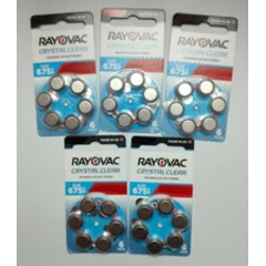 30 RAYOVAC Crystal Clear Hearing Aid Batteries 5 Pack Size 675CP PR44, BBD:2027