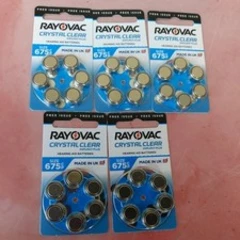 30 RAYOVAC Crystal Clear Hearing Aid Batteries 5 Packs x 6 Size 675CP BBD:2026