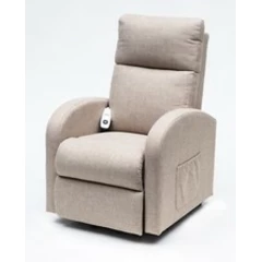 Rise & Recliner Chair Aidapt Canfield Oat Linen Electric Lift Single Motor
