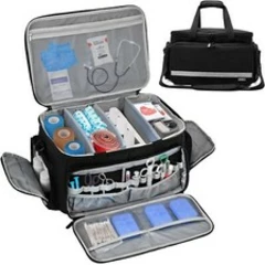 LEFOR·Z Medical Supplies Bag,First Responder Aid Bag Empty,Nurse Bag with