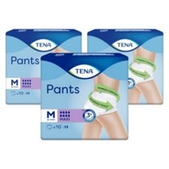 Tena Pants Maxi Medium 10 Pants X 3 Incontinence Pants Medium