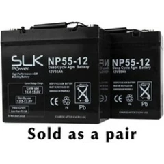 2 PACK 12v 12AH 17 22 33 36 40 50 55 75AH 100AH MOBILITY SCOOTER BATTERIES