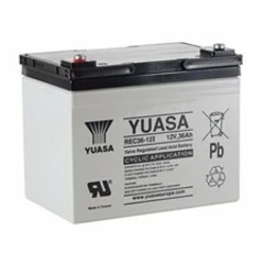 2 x YUASA 12V 36Ah - CTM HOMECARE, SUNRISE MEDICAL, MEDICARE BATTERIES