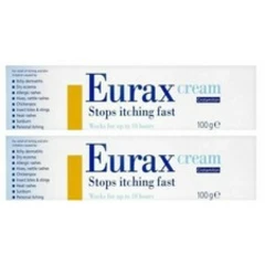 Eurax Cream for Itching, Eczema, Bites/Stings, Rash,Sunburn&Chickenpox 2X100gm