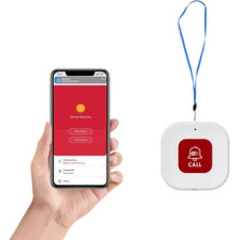 Wifi Elderly Panic Call Button Alarm, Home Emergency Pager Alert System for Seni