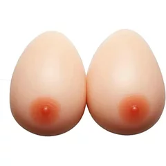 1 Pair Silicone Breast Forms Artificial Silicone False Breast Medical Silicone Breast For Woman Cup, Skin Color, XXS(34A/300g per pair)