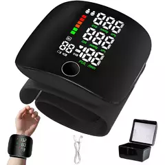 Wrist Blood Pressure Monitor, Blood Pressure Monitors Wrist with LED Touchscreen, Automatic Blood Pressure Monitor Wrist with 99x2 Users Read Memory & Automatic Voice Output, Rechargeable