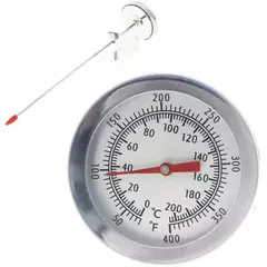 EasyByMall 1pcs Meat Poultry Food Thermometer BBQ Oven Temperature Cooking Probe Stainless Steel Kitchen Dining Bar