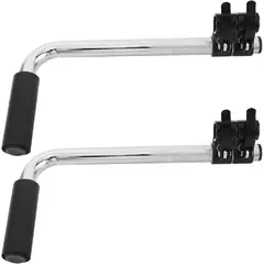 BETOOKY Wheelchair Handle Extenders 2pcs Stainless Steel with Enhanced Stability and Reduced Back Strain Replacement Push Handles Wheel Chair Accessory for Transport Chair and Wheelchair