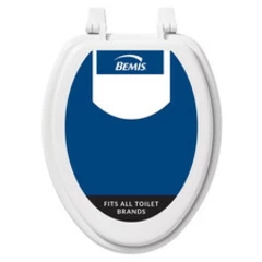Bemis 1400TTA Economy Durable Wood Toilet Seat, Made in USA, ELONGATED, White