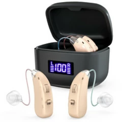1 Pair BTE Digital Rechargeable Hearing Aid For Severe Hearing Loss