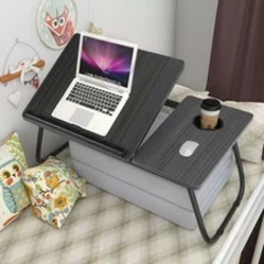 Folding Laptop Table Bed Sofa Breakfast Tray Portable Computer Lap Desk Stand