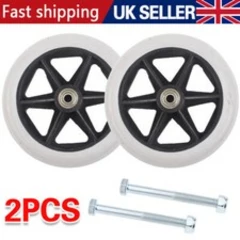 2PCS Heavy Duty Wheelchair Replacement Front Wheel Solid Tire Wheel UK Stock UK