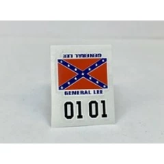 Hot Wheels Redline (GENERAL LEE) DUKES OF HAZZARD DECAL SET