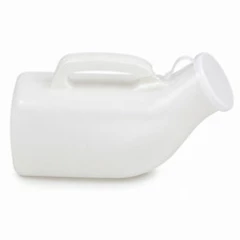 Medisure Male Urine Urinal Bottle with White Lid & Measurements 1000ml