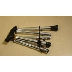 Easy Folding Lightweight Walking Stick Height Adjustable Aluminium Metal Cane