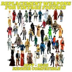 Vintage Star Wars Replacement Weapons Kenner 1977 - 85 Blaster Rifle Saber 3.75