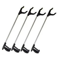 4 x LONG REACH GRABBER REACHER LITTER PICKER HELPING HAND HELD PICK UP TOOL 74CM