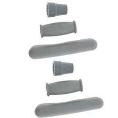2 Sets Classic Replacement Crutch Pads, Comfortable Gray Crutch Pad, Handle Grip