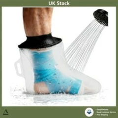 Reusable Waterproof Foot Cast Cover for Shower Adults Watertight Seal