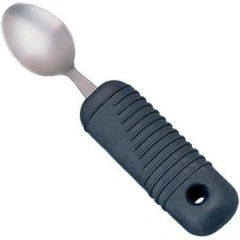 Sure Grip Tablespoon, Stainless Steel, Large Built-Up Ribbed Handle, Easy Grip