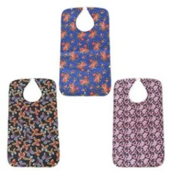 Adult PVC Printing Cotton Cloth Adjustable Patient Bib Cover