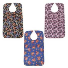 Mealtime Waterproof PVC Printing Cotton Adjustable Bib Crumb Adults