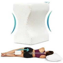 Orthopedic Knee Pillow Memory Foam Pain Back Relief Sleeping Side Leg Support