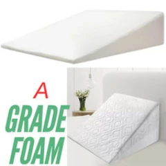 Bed Wedge Pillow Acid Reflux 11 Degree Memory Foam X-Large Bed Big Raised Pillow