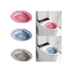 Elderly Sitz Bath, Women's Bidet, Portable Hip Bath with Different Size Toilet