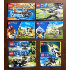 LEGO Legends Of Chima Instruction Manuals x 8 - 7 Set Booklets In Good Condition