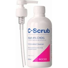 C-Scrub Wash Chlorhexidine 4% w/v | 500ml | Anti-Microbial Hand, Skin Cleanser