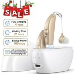 Rechargeable Digital Hearing Aid Severe Loss Ear Aid HIGH-POWER Sound Amplifier