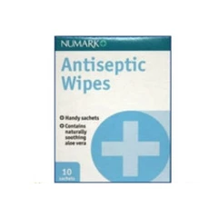 Antiseptic Wipes - Antiseptic Protection - 10 Sachet Wipes