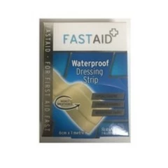 FAST AID WATERPROOF DRESSING STRIP FABRIC - 6CM X 1 METRE