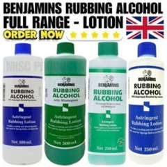 Benjamins Rubbing Alchohol 70% Isopropyl & Wintergreen 250 - 500ml Free Delivery