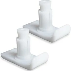 Pair of Zimmer Walking Frame Walker Glides Skis - Universal Screw-On Fit