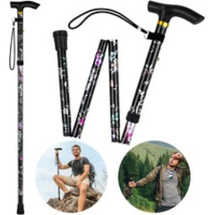 Walking Stick, Folding Walking Stick, Adjustable Folding Walking Sticks, Collaps