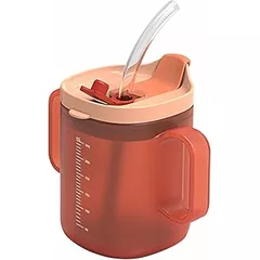 Walopola 300ml Spill Proof Adult Sippy Cup, Adult Drinking Cup for Elderly, Non Spill Cups for Elderly, Adult Feeding Cup Spill Proof Elderly Drinking Cups, Liquid Food Sippy Cup for Disabled Patient