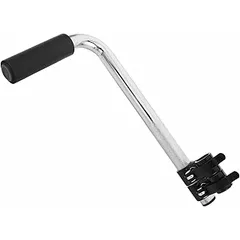 TOVINANNA Stainless Steel Wheelchair Handle Extenders with Easy Installation and Ergonomic Use for Wheelchairs and Rollators, Silver Metal Extension Handles Suitable for Outdoor and Daily
