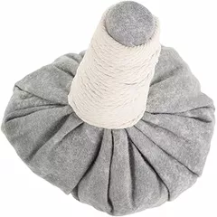 CLISPEED Handheld Deep Tissue Shoulder and Neck Massager with Sea Salt and Flannel for Relief, Acupressure Therapy Tool Suitable for Travel and Office Use